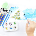 Wholesale stationery 13 piece nylon paint brush and palette graffiti painting tool set